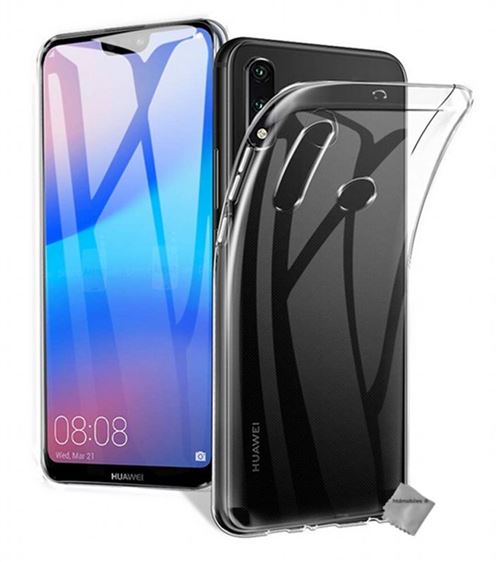 Housse etui coque silicone gel fine Huawei P30 Lite + verre trempe TRANSPARENT TPU - htdmobiles