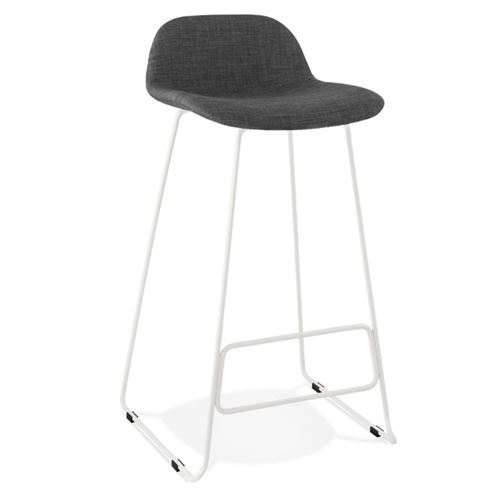 Paris Prix - Tabouret De Bar holand 95cm Gris Foncé & Blanc
