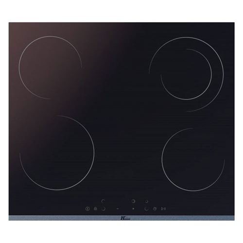Hudson TCVF 5 N - Vitrocéramique - 4 plaques de cuisson - Niche - largeur : 56 cm - profondeur : 48 cm - noir