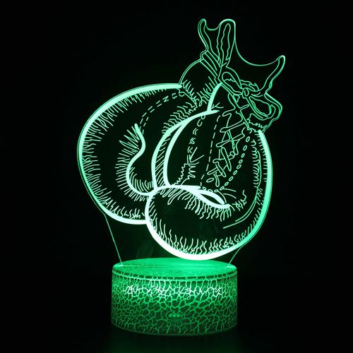 Stack Lampe 3D Tactile Veilleuses Enfant 7 Couleurs Avec Telecommande - Dinosaure #995 - Image 1