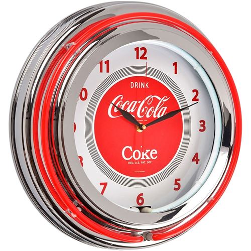 Horloge Neon Coca Classic