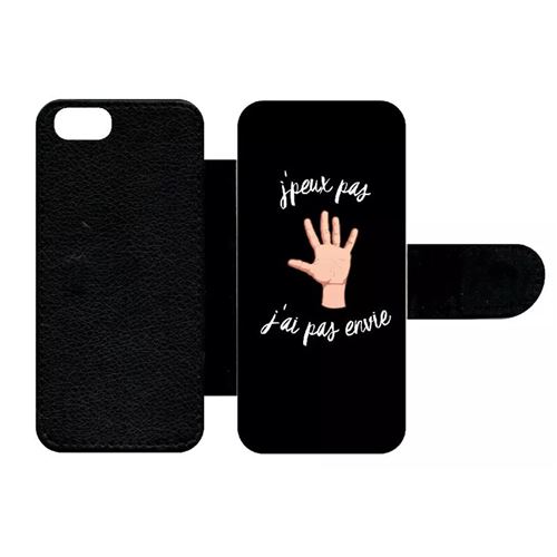 Etui À Rabat Apple Iphone 5s J Peux Pas J Ai Pas Envie