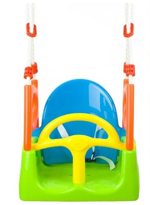 Playfun siège de balançoire 3-en-1 multicolore 48 x 30 x 160 cm