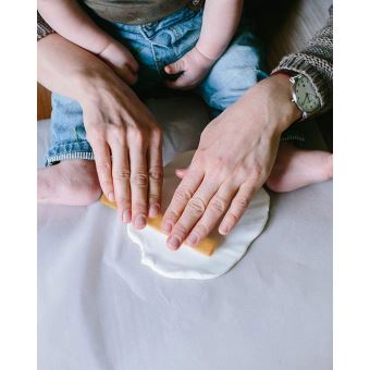 Cadre Empreintes Bébé, Kit Empreinte Bebe Mains pour Liste de