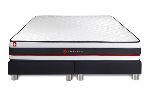 Somness Ensemble Double Sommier 100X200 + Matelas Form 200X200