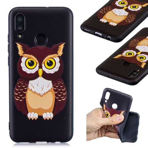 Coque en TPU configuration motif hibou pour votre Huawei P Smart (2019)/Honor 10 Lite