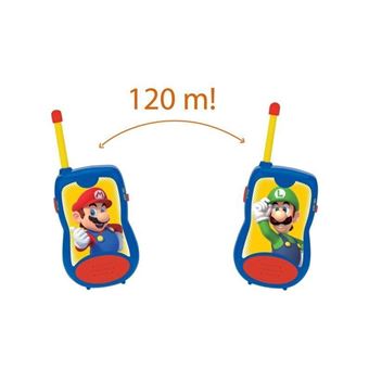 SUPER MARIO Talkie-walkies enfant 120 metres de portee - LEXIBOOK