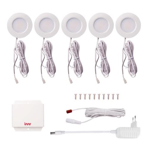 Lot de 5 spots led ultra-slim connectés