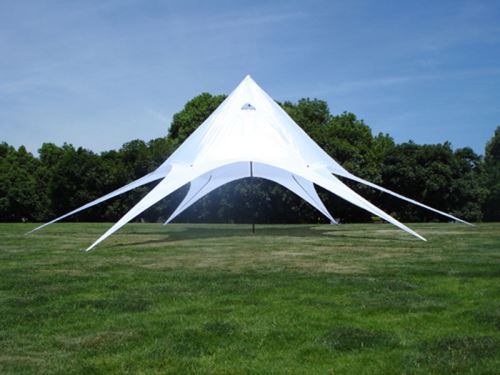 Tente forme étoile 10m , Blanc