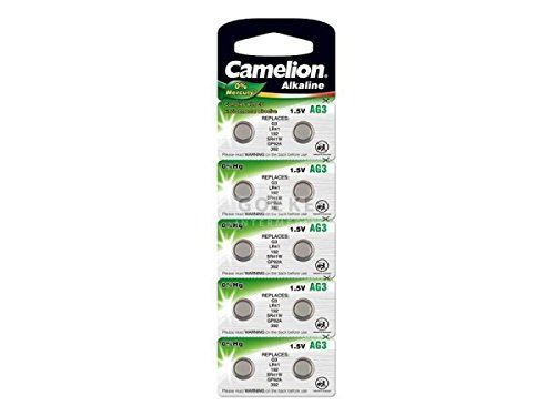 10 piles bouton AG3 alcalines 1,5V 24 mAh Microbatt