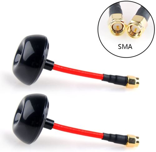 Crazepony-UK 2pcs 5,8 GHz FPV SMA antenne circolare polarizzato TX RX RHCP par FPV Racing Drone come QAV250 ecc