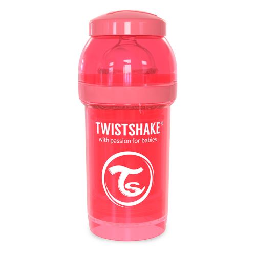 Biberon anti-colique Twistshake Pêche 180ml