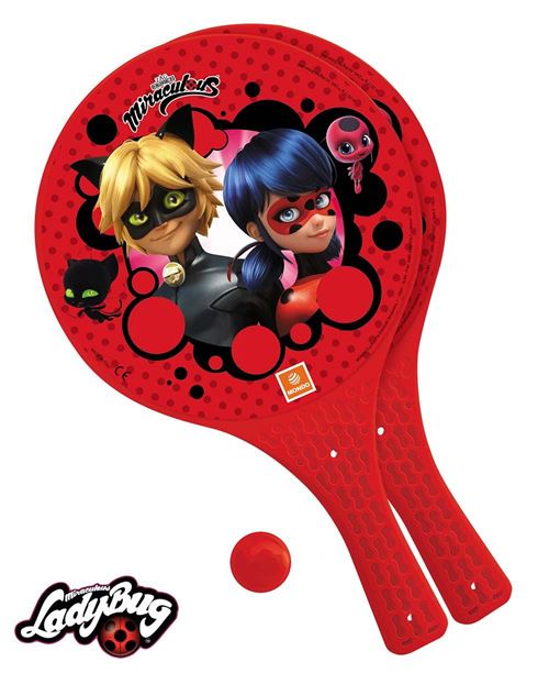 LadyBug Miraculous Set 2 raquettes + balles