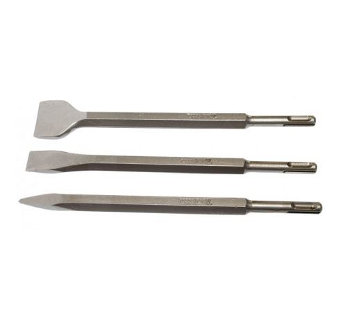 Coffret 3 Outils Burinage Sds-Plus Makita - 1 Pointe + 1 Burin + 1 Burin Large - D-05181