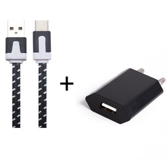 Pack Chargeur Pour Sony Xperia Xa1 Plus Smartphone Type C Cable Noodle 1m Chargeur Prise Secteur Usb Murale Android Noir Chargeur Pour Telephone Mobile Achat Prix Fnac