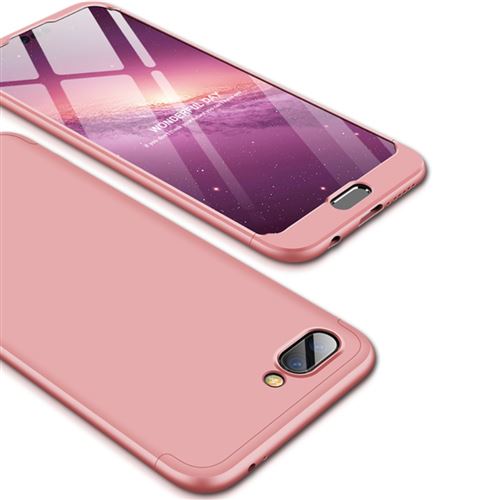 Coque en TPU amovible mat 3-pièce rigide ultra-mince or rose pour votre Huawei Honor 10
