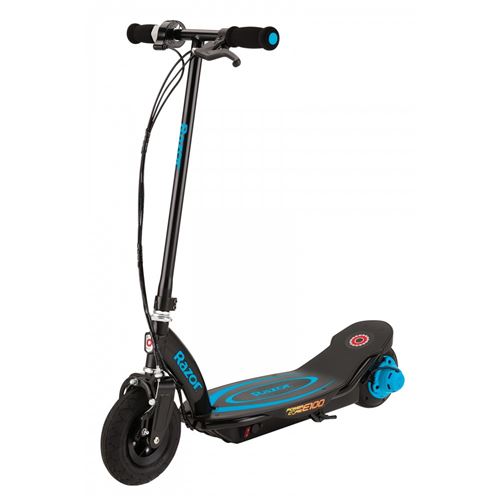 Trottinette electrique e100 power core - bleu - jusqu'a 18 kms/heure