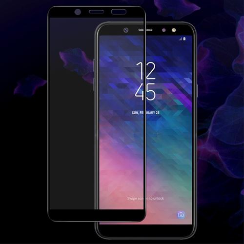 Coque en TPU couverture complète anti-explosion noir pour votre Samsung Galaxy A6 (2018)