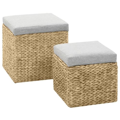 Vidaxl Gris Lot De 2 - Image 3