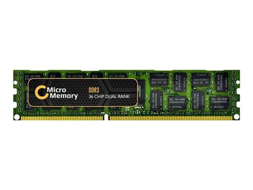 CoreParts - DDR3 - module - 16 GB - DIMM 240-pins - 1333 MHz / PC3-10600 - 1.35 V - geregistreerd - ECC - voor Lenovo BladeCenter HS22 7870; HS22V 7871; HS23 7875; HX5 7873