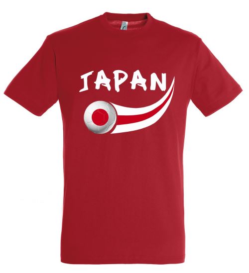 Supportershop Japon T-Shirt Adulte, Rouge, FR : S (Taille Fabricant : S)