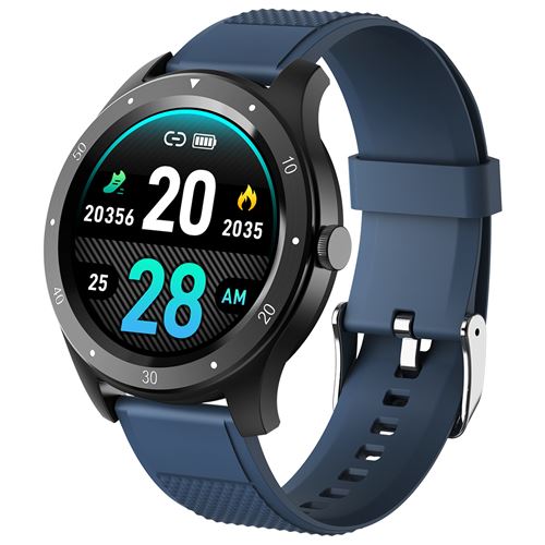 Montre Intelligente Rollme RM-S07 étanche+rythme cardiaque - bleu
