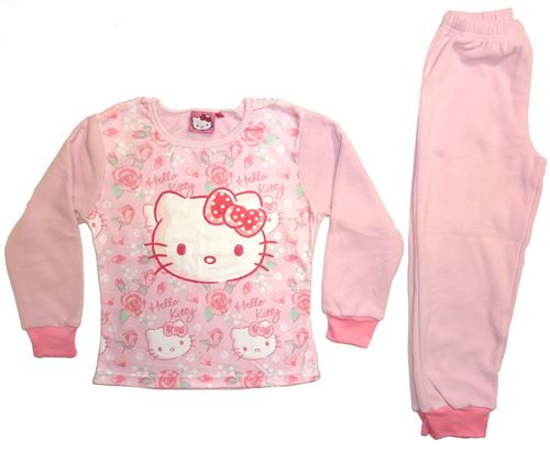Hello Kitty pyjama polaire rose clair filles