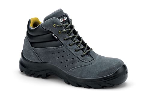 Chaussures de sécurité S24 COPA S1P - Croûte de cuir velours gris - Taille 43 - 5702