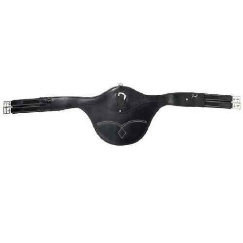 Comparer les prix de HORZE Sangle a bavette Cavender pour chevaux - 100% cuir - Taille 110 - Noir
