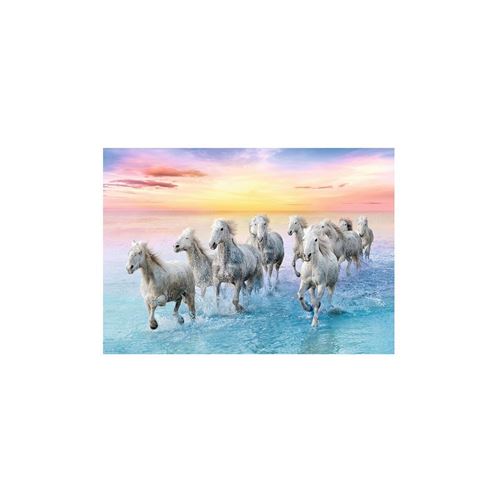 Puzzle Trefl - Chevaux blancs au galop, 500 pièces