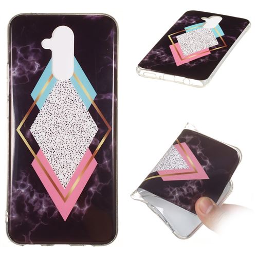 Coque en TPU motif marbre style M pour votre Huawei Mate 20 Lite