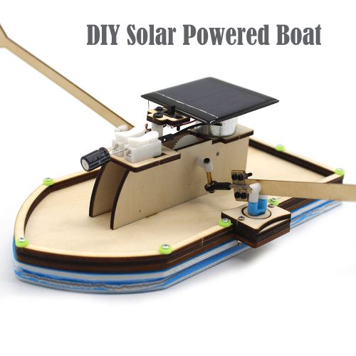 Bateau à moteur solaire DIY modèle Robot Bateau Bateau Puzzle jouet éducatif Kit Kid