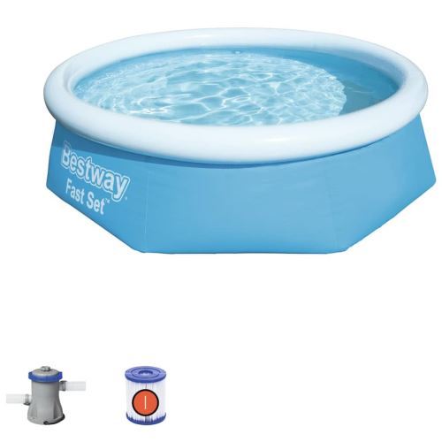 Bestway Piscine Fast Set Rond 244x66 cm Bleu