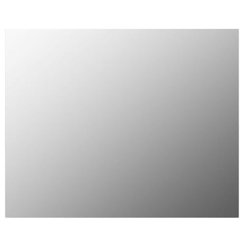Vidaxl Argent Miroir Sans Cadre Miroir Mural Rectangulaire Salon Salle De Bain Chambre Maison Intérieur Durable Réfléchissant 100X60 Cm Verre - Image 1