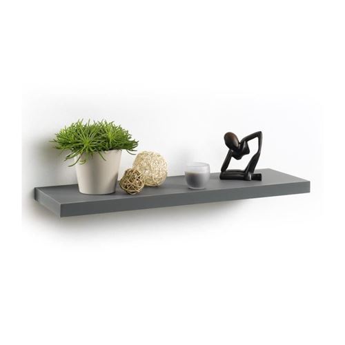 Etagere flottante L75x22,8 cm gris anthracite