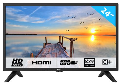 TV HKC 24F1D HD LED TV 60 cm (24 inch HD TV), CI+, HDMI+USB, Triple Tuner, 60Hz, Mediaplayer