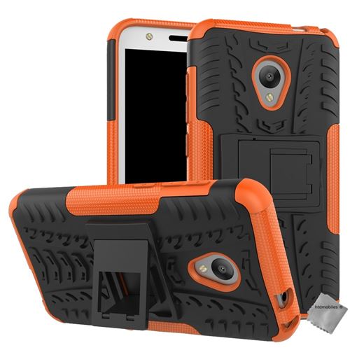 Housse etui coque rigide anti choc pour Alcatel U5 avec film ecran - ORANGE