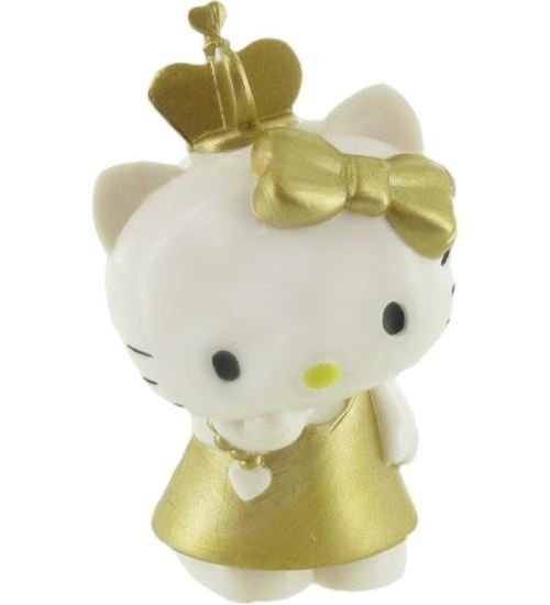 Comansi Figure de jeu Hello Kitty: Or 6 cm blanc