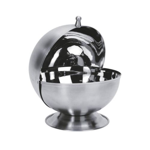 EQUINOX Sucrier de forme boule 13,5 cm gris