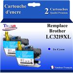 Lot De 10 Cartouches D'encre Compatible Brother (LC3211) - Noir, Cyan, Magenta, Jaune