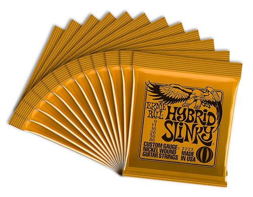 Ernie Ball LS6447 Jeu de cordes pour Guitare électrique 9-46 (boîte de 12 jeux)