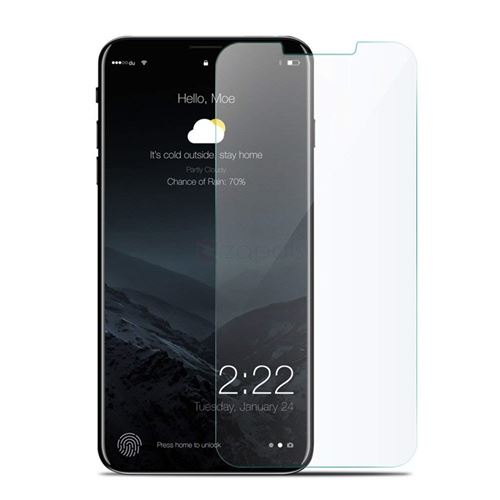 LOT x2 VERRE TREMPE IPHONE X/8/7S/7 9H HAUTE DENSITE