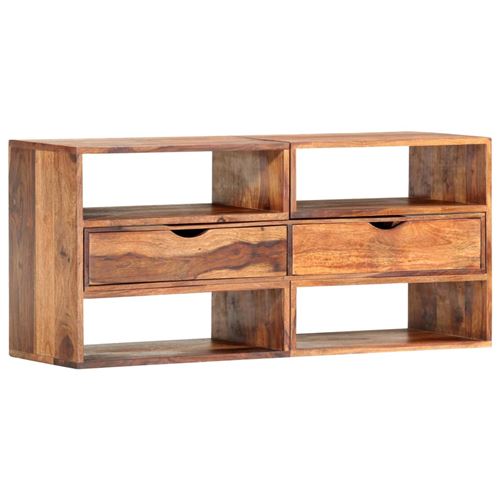 vidaXL Meuble TV 160x30x45 cm Bois massif