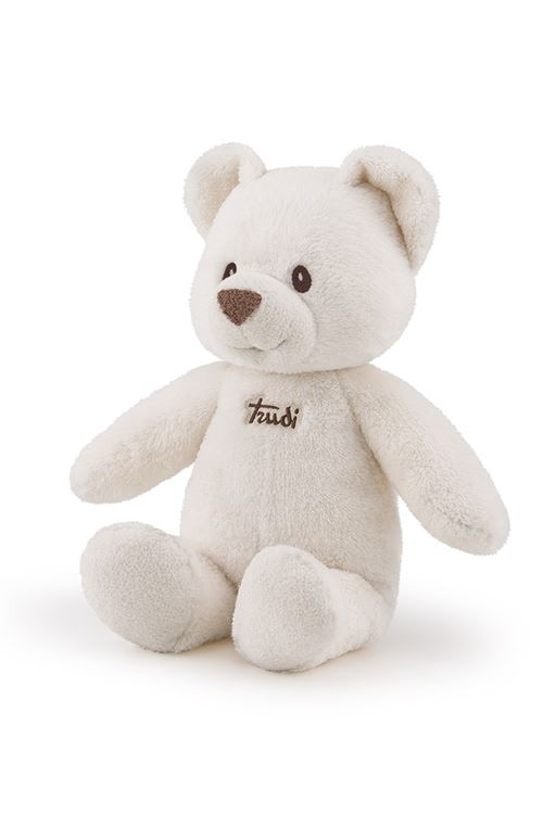 Trudi ours en peluche avec son et lumière 38 cm blanc