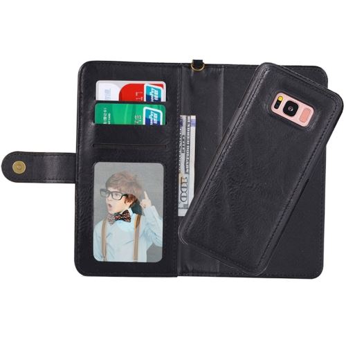 Galaxy S8 Housse Etui Cuir PU Detachable Noir ALS52734
