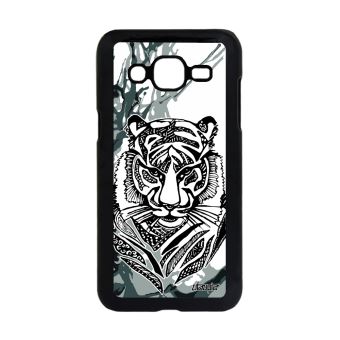 Coque Tigre J2 Fauve Syberie Tatouage Ethnique Peinture Dessin En Samsung Galaxy Etui Pour Telephone Mobile Achat Prix Fnac