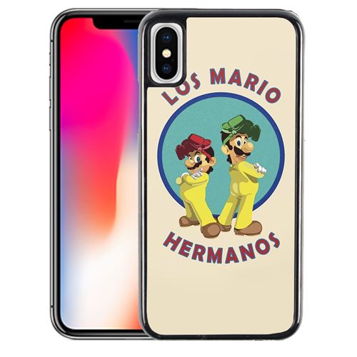 Coque pour iPhone XS los mario hermanos