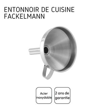 Entonnoir de cuisine inox 10,4 cm de diamètre Fackelmann ref 40428 -  Accessoire de cuisine - Achat & prix