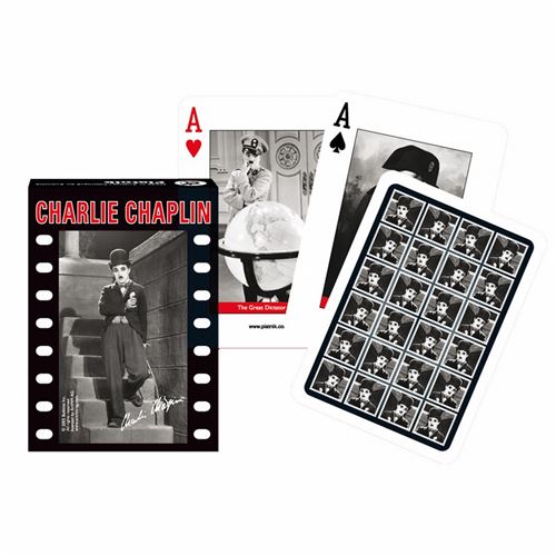 Jeu de 55 cartes CHARLIE CHAPLIN PIATNIK Multicolore