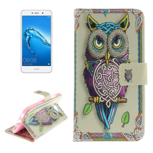 Huawei Y7 Housse Etui Cuir PU Hiboux ALS54046